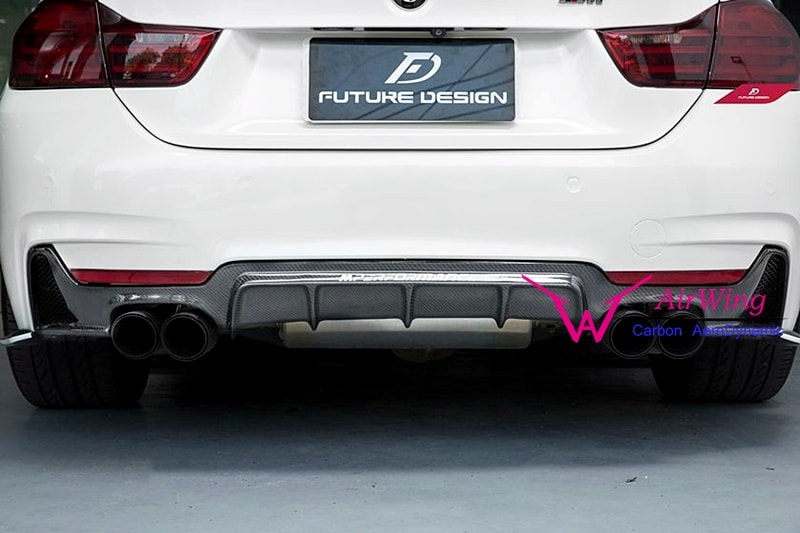 F32 F33 F36 - Performance style Carbon Rear Diffuser 03